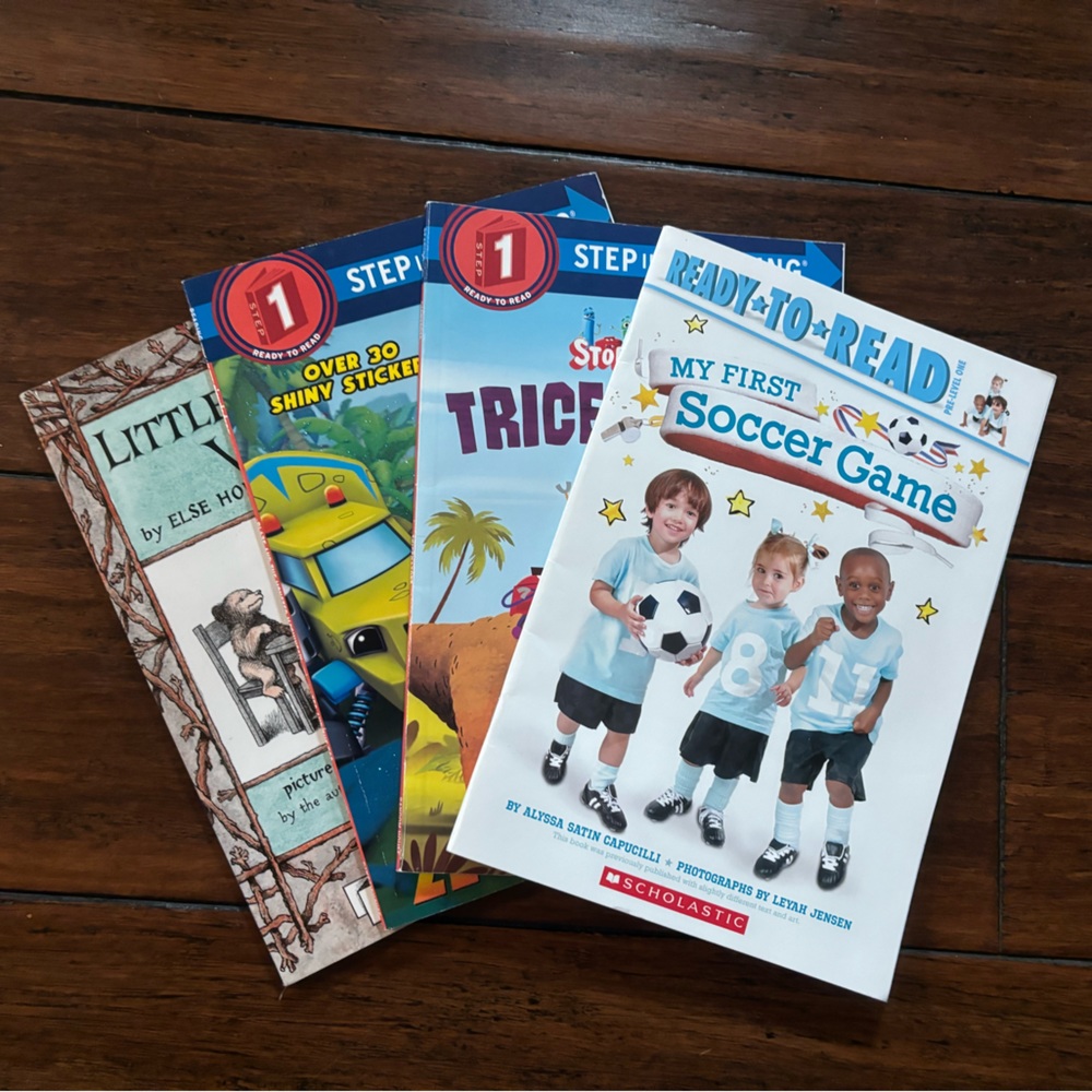 Lot of 6 early reader/step into reading children’s books paperback literacy